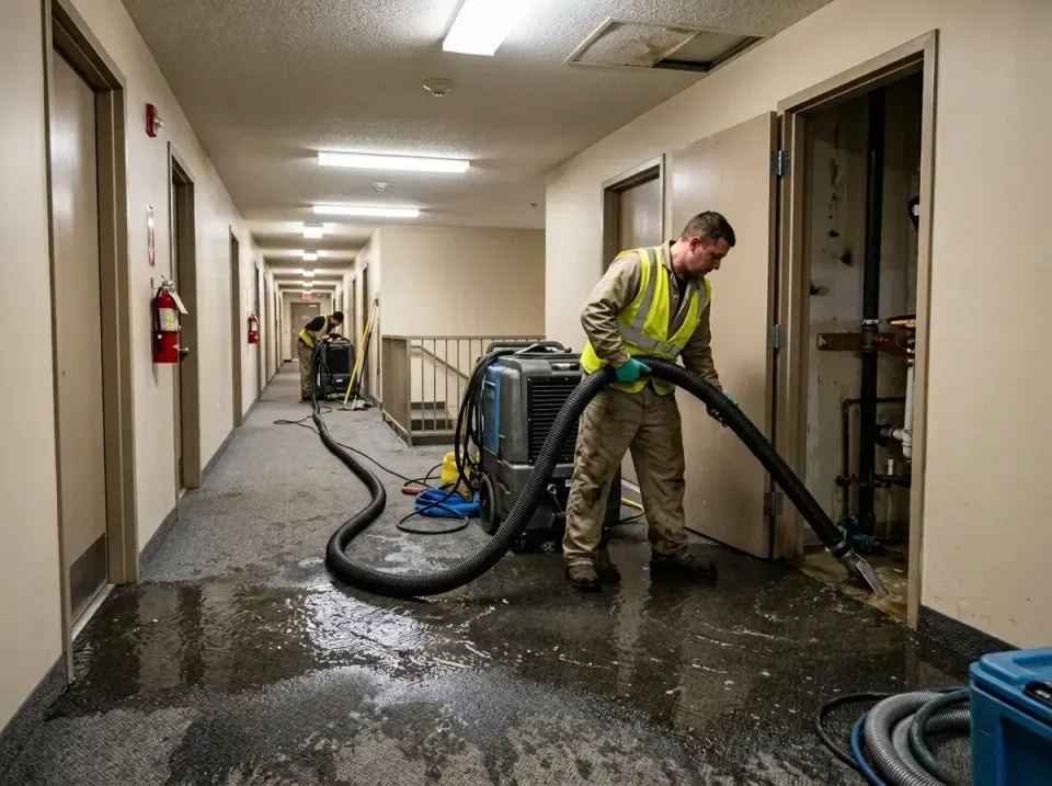 multi-unit-apartment-hallway-f-005 — frequently asked questions, Emergency Burst Pipe Water Extraction & Removal in Lakevill…